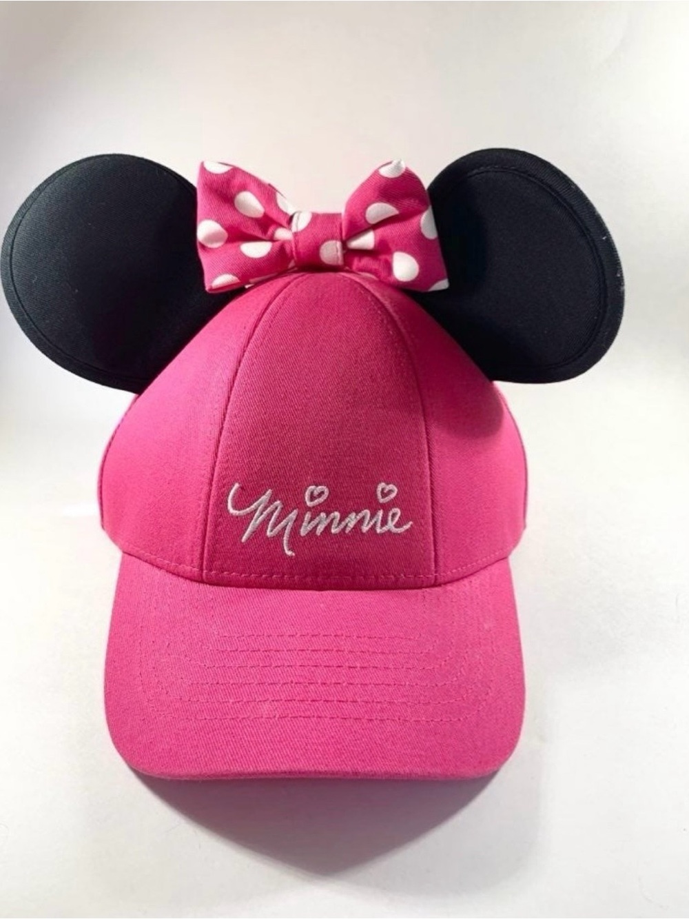 NWOT Disney World  Disney Minnie Pink Bow Ear Kids Hat